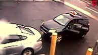 دزدیدن ماشین شاسی بلند توسط یک زن + فیلم 