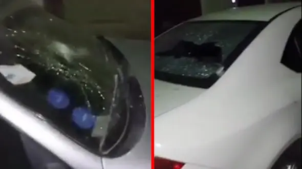 فیلم حمله خواستگار شرور به 13 خودرو در مسعودیه تهران + عکس