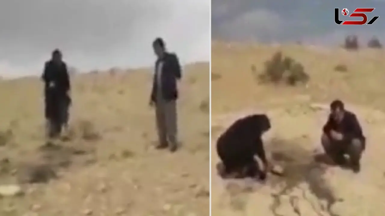 ضجه های مادر دانشجوی مهابادی در قتلگاه پسرش + فیلم دردناک
