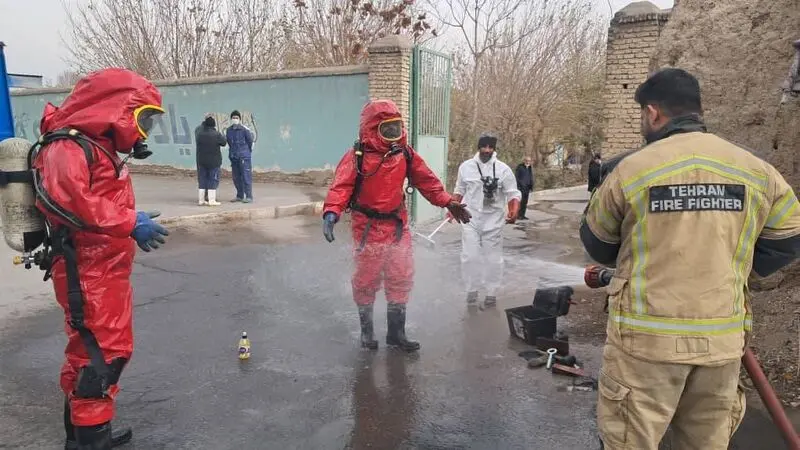 آتش سوزی در کارخانه امونیاک