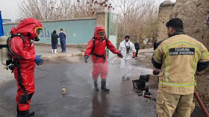 آتش سوزی در کارخانه امونیاک