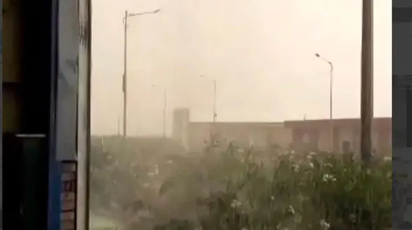 فیلم بارش عجیب باران در سمنان / روز گذشته رخ داد