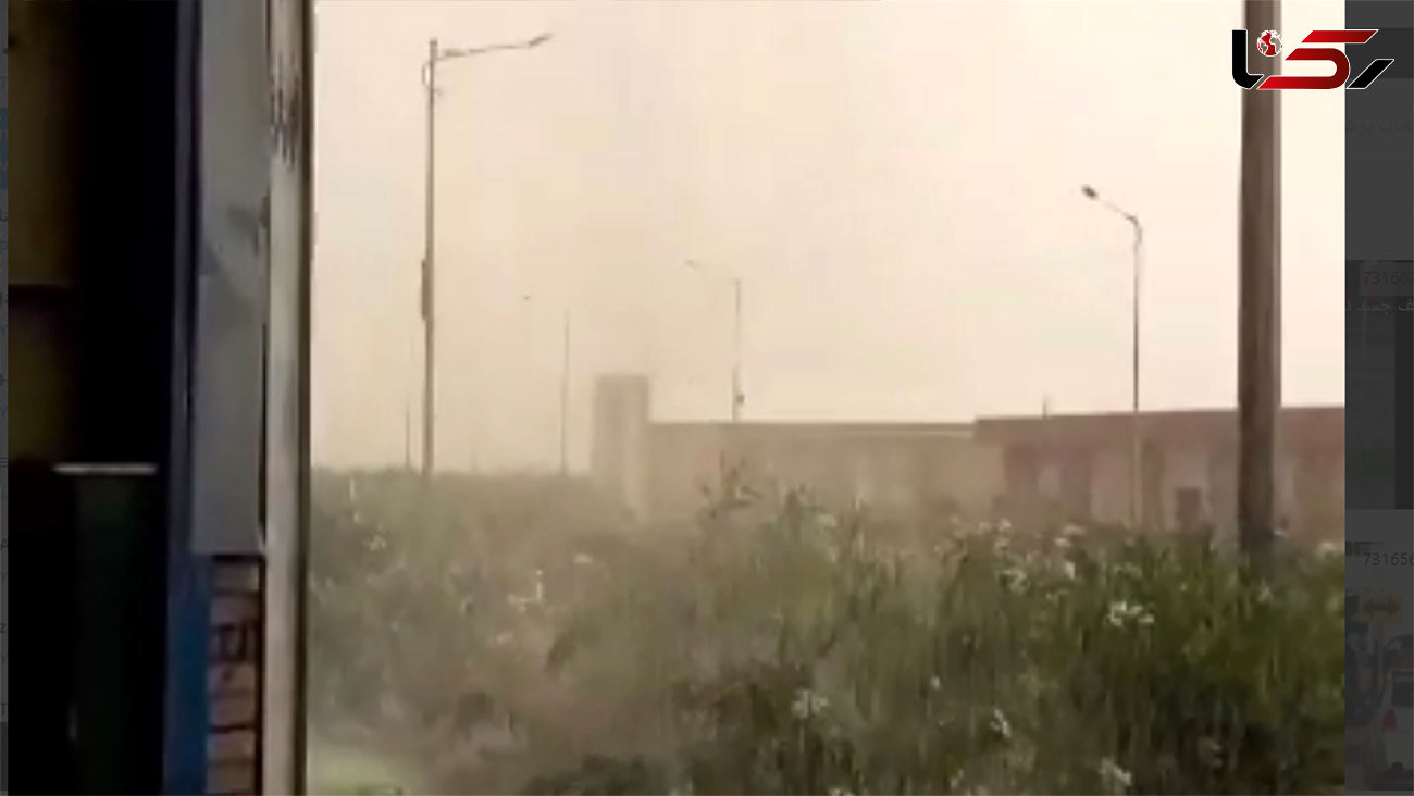 فیلم بارش عجیب باران در سمنان / روز گذشته رخ داد