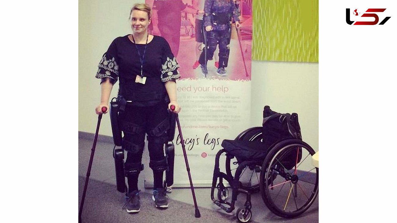 زن از 2 پا معلول به راحتی راه رفت! + عکس 