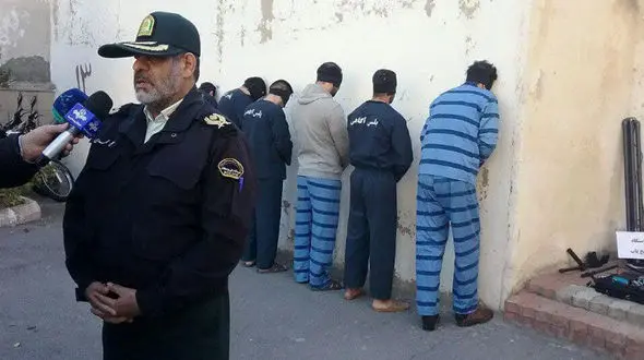 ۱۱ مرد وحشت آفرین تبریز به زانو درآمدند +عکس