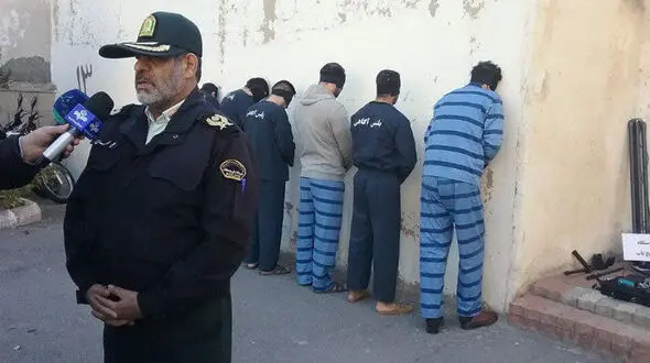 ۱۱ مرد وحشت آفرین تبریز به زانو درآمدند +عکس