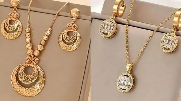 جدیدترین مدل‌ های نیم ست طلا + طراحی‌ های شیک و لاکچری