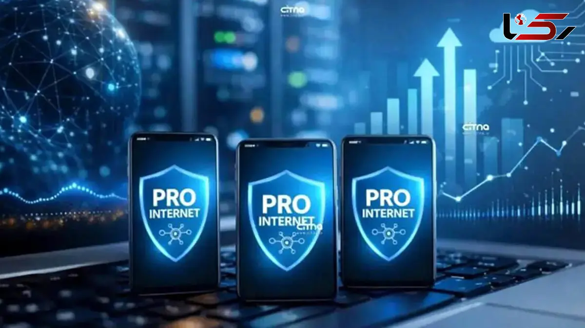 سودجویی با خط سفید واینترنت پرو روی میز دستگاه قضا