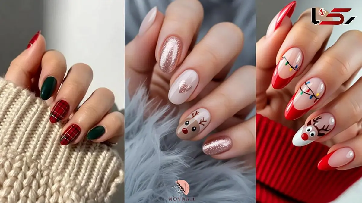 ترندهای جدید ناخن کریسمس 2026 | بهترین ایده‌ ها و طرح‌ های روز