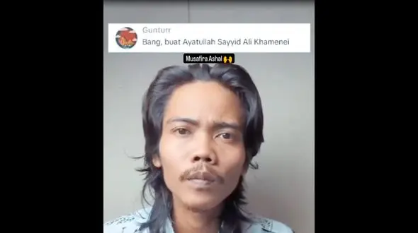 خلاقیت قابل تحسین هنرمند هندی برای طراحی چهره نورانی رهبر معظم انقلاب روی یک برگ درخت گیلاس+فیلم