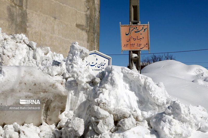 بارش سنگین برف در چلگرد + عکس های باورنکردنی از برف بیش از دو متر 