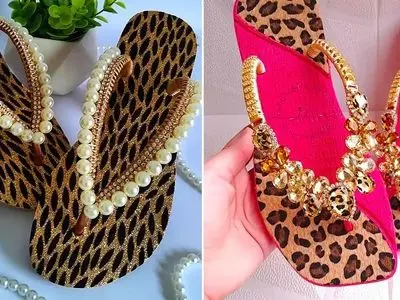 تیپ‌ های دخترانه و زنانه با دمپایی انگشتی کارشده؛ 15 عکس بی‌ نظیر