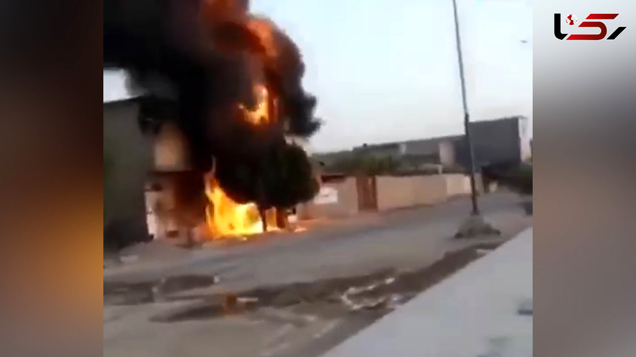 فیلم لحظه انفجار ترانس برق در خوزستان 