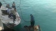 سقوط وانت بار به دریا در هندیجان + فیلم و عکس 