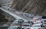 ترافیک سنگین در محورهای شمالی و ورودی‌های تهران / بارش باران در جاده‌های شمال غرب کشور