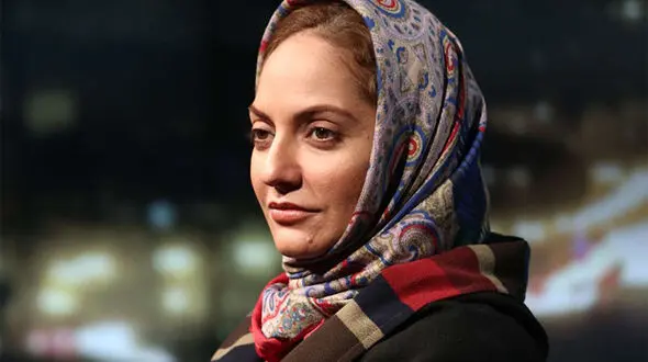سفر در زمان / عکس «مهناز افشار» با سبیل و در اتاق گریم فیلم عرق سرد؛ سال 92