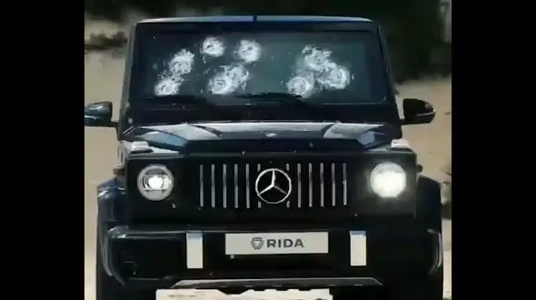 فیلم تست شیشه‌های ضدگلوله مرسدس بنز