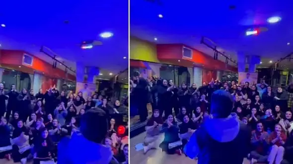 فیلم آواز خانم معلم های جوان با ذوق زیاد و فوق شاد /  یکی بود یکی نبود آقای حکایتی رو دسته جمعی  دست زنان می خونن !