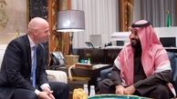  دیدار رئیس فیفا با ولیعهد عربستان در ریاض 