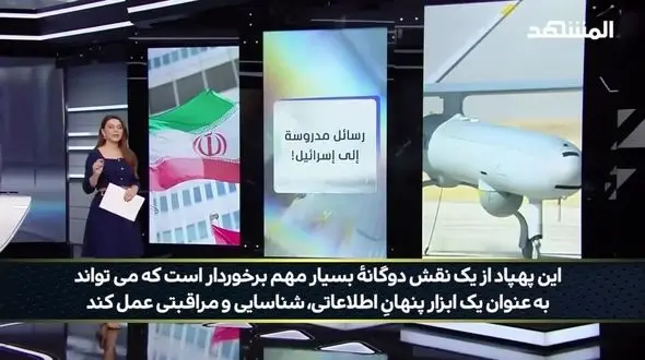 پهپاد شبح پنهان کار ایران به روایت شبکه اماراتی + فیلم