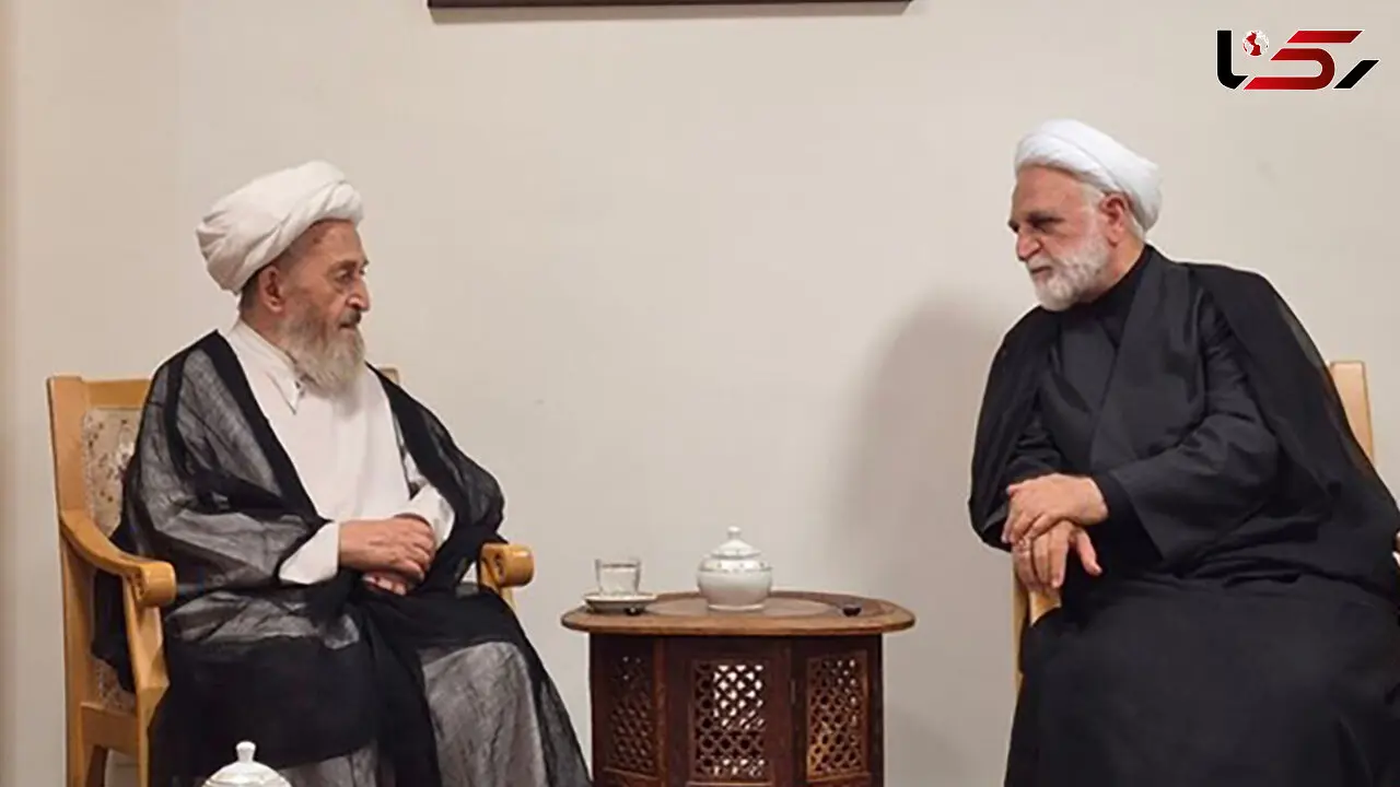 دیدار رئیس قوه قضاییه با آیت‌الله سبحانی و آیت الله نوری همدانی در سفر به قم