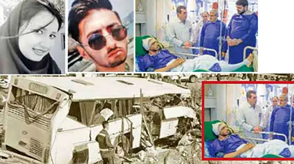 مهشید 15 ساعت بعد از حادثه اتوبوس مرگ دانشگاه آزاد زنده شد ! / پدرش جسد او را در پزشکی قانونی شناسایی کرده بود + عکس