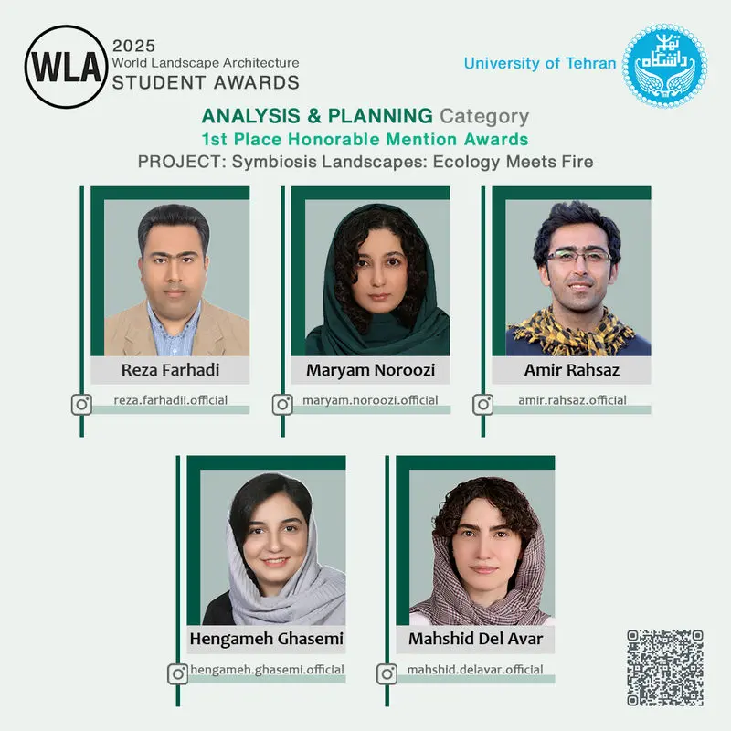 تیم برنده ایران در جایزه جهانی منظر