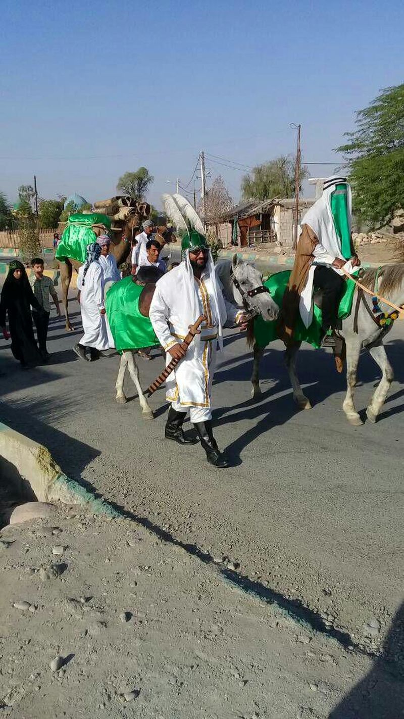 حرکت نمادین کاروان امام حسین(ع) به سمت کربلا