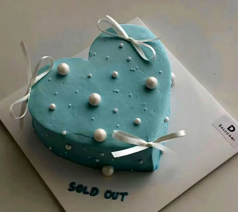 عکس کیک تولد قلب