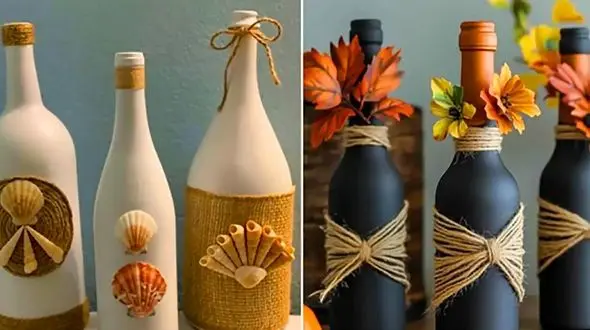 بطری های دکوری شیک؛ 15 ایده  ناب برای چیدمان مینیمال در منزل