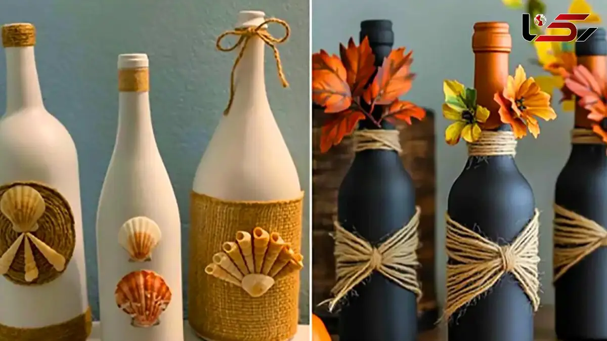 بطری های دکوری شیک؛ 15 ایده  ناب برای چیدمان مینیمال در منزل