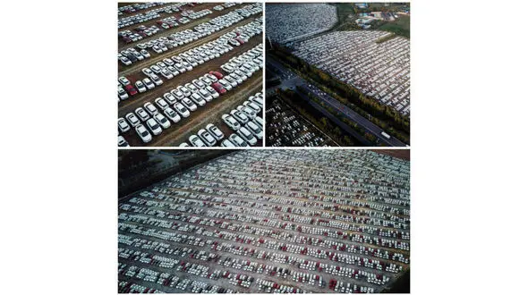 تصویر عجیب از پارکینگ خودرو در چین +عکس