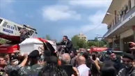 مراسم تشییع عروس لبنانی که در انفجار بیروت کشته شد + فیلم دردناک