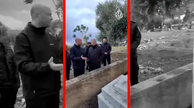 فیلم تهدید بن گویر به تخریب قبر عزالدین القسام