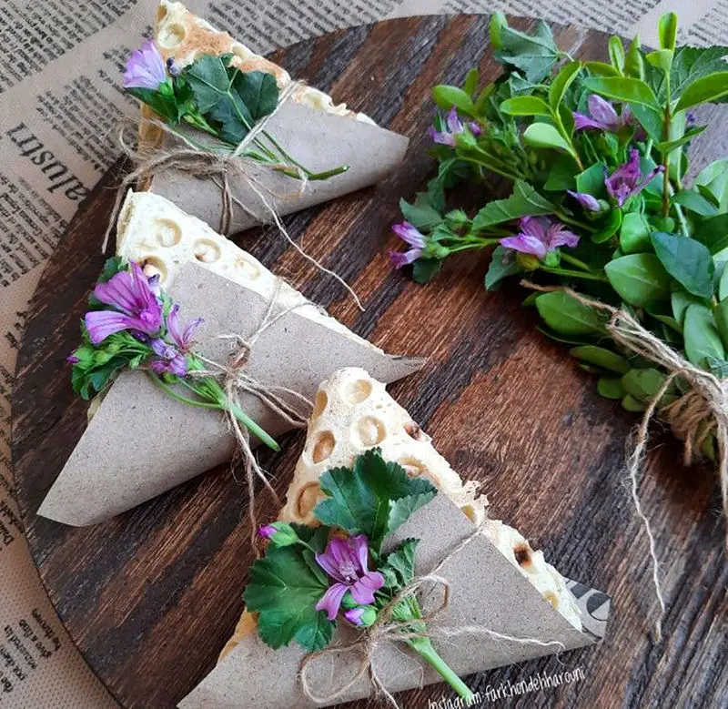 تزیین سبزی خوردن برای سفره عقد