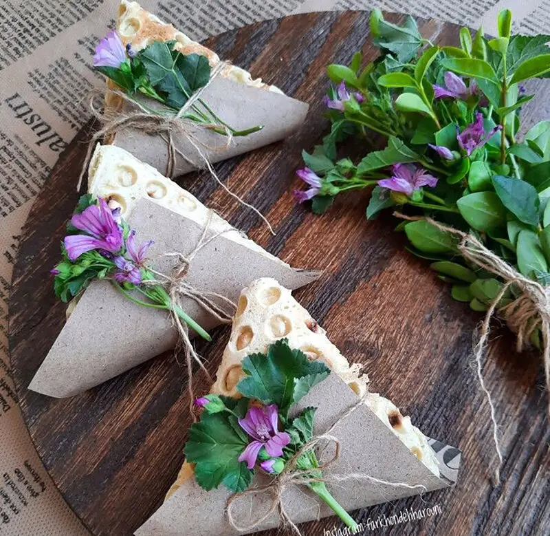 تزیین سبزی خوردن برای سفره عقد