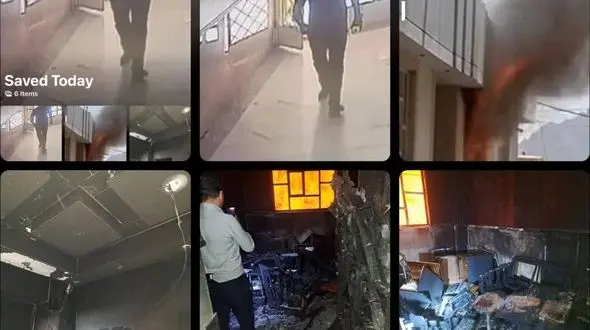 دستگیری شرور و عامل حریق عمدی کارخانه در شهرک محمودآباد اصفهان+فیلم