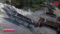 فیلم لحظه خارج شدن قطار از ریل در جمهوری چک