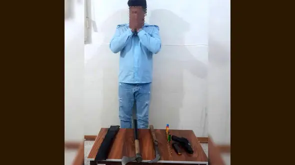 ‌شرور مسلح در مینو شهر دستگیر شد