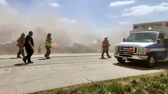  43 کشته و زخمی در طوفن گرد و خاک در آمریکا + عکس