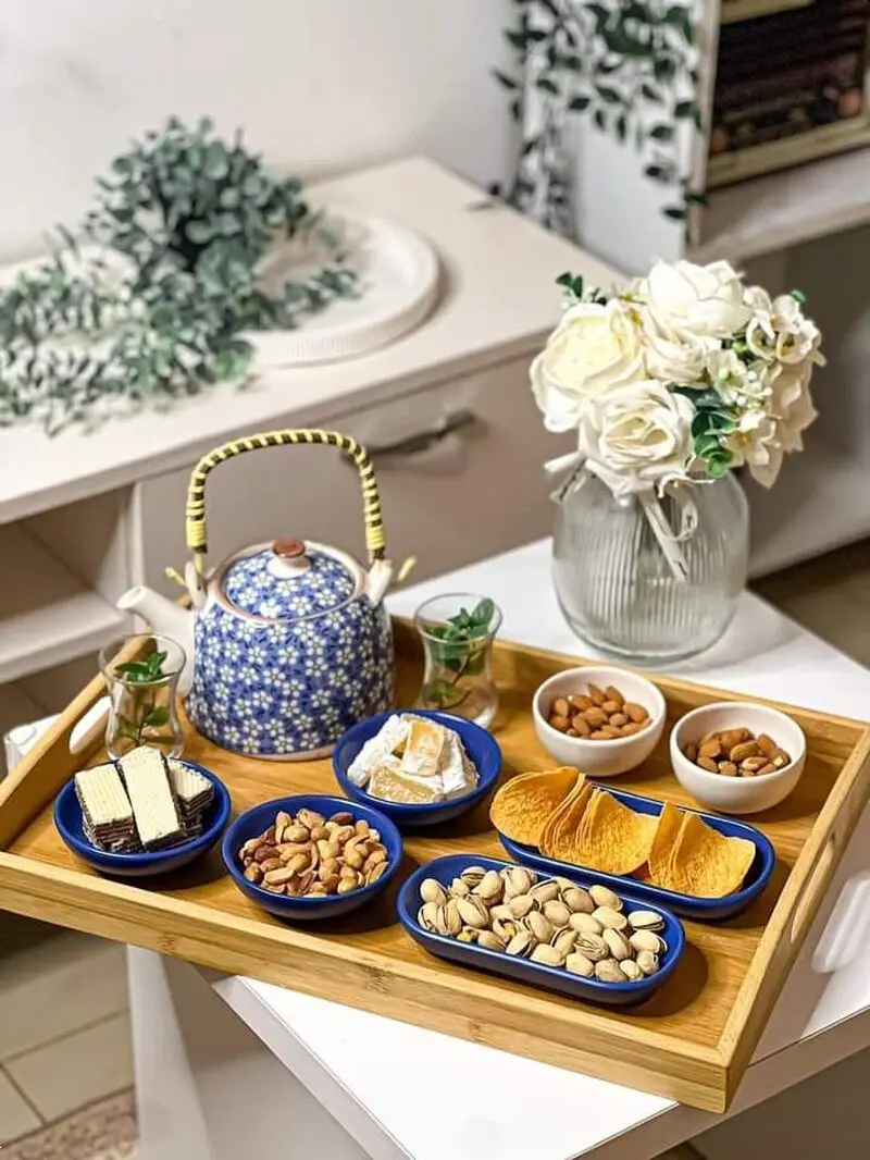 تزیین چای برای پذیرایی نوروز ۱۴۰۵ | ۳۰ ایده ساده اما لاکچری و عروس گونه تزیین چای برای پذیرایی نوروز ۱۴۰۵ و ماه مبارک رمضان!