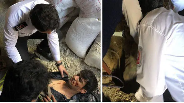 زنده ماندن معجز آسای چاه کن گلستانی/کمر جوان ۲۷ ساله شکست