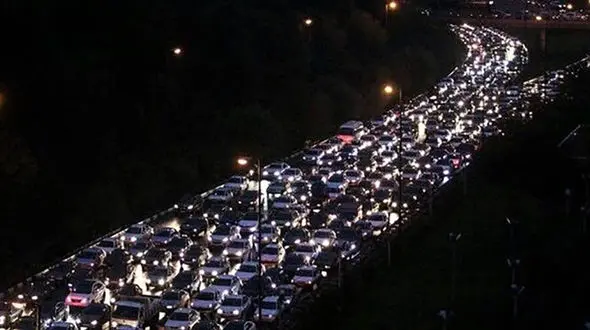 ترافیک سنگین دیشب در جاده‌های خروجی گیلان