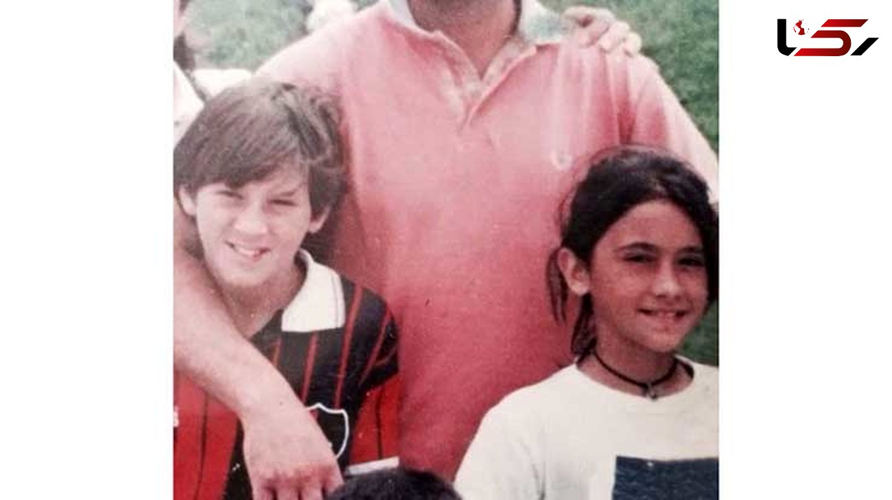 عکس مسی و همسرش در دوران کودکی