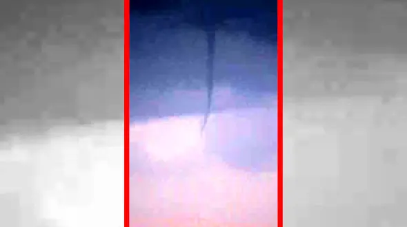 فیلم گردباد دریایی کم سابقه در خلیج فارس