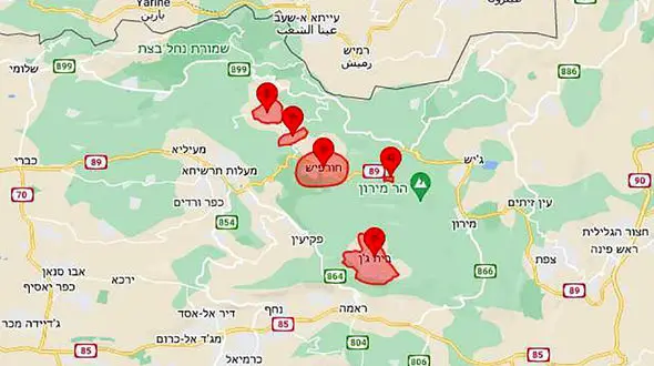 شلیک گسترده موشک از جنوب لبنان به سمت صهیونیست‌ ها