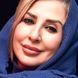 استایل بنفش و مشکی مرجانه گلچین در خانه قدیمی کنار حوض آبی / این عکس چقد حس خوبی داره