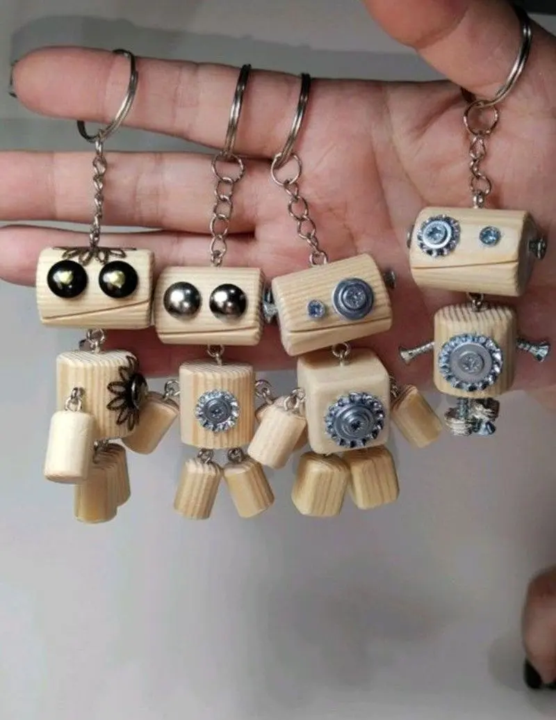 جاکلیدی چوبی دست ساز