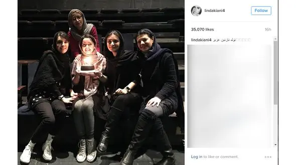 سورپرایز شدن نازنین بیاتی در جمع دخترانه بازیگران