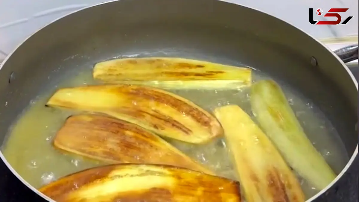 فیلم ترفند سرخ کردن بادمجون با آرد گندم